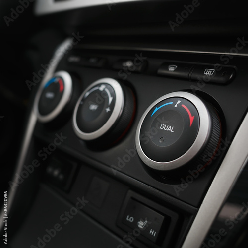 Climate control panel in a modern car. © kucheruk