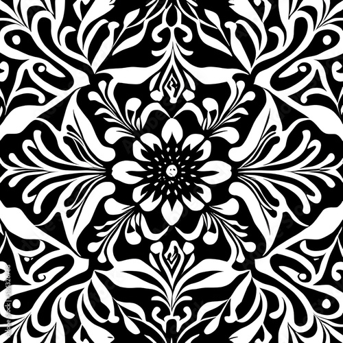 Mandala Black and White 