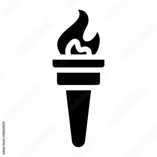 torch glyph icon