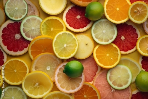 Orange slices. Generative ai