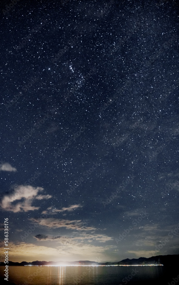 night sky above South Africa