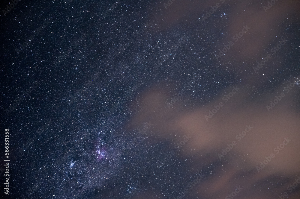 night sky above South Africa