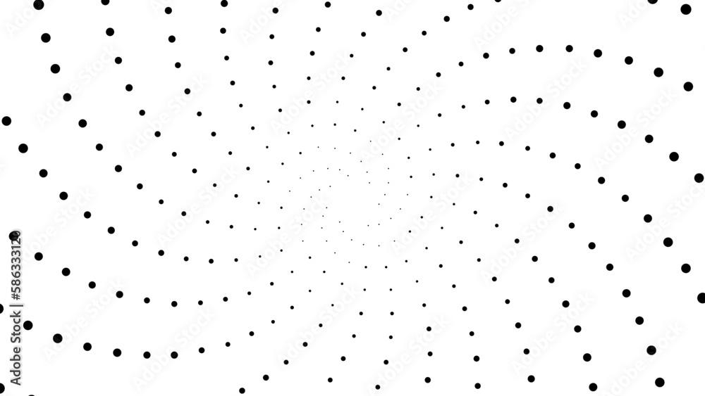 Fibonacci spiral patterns in vector. Mathematical morphology