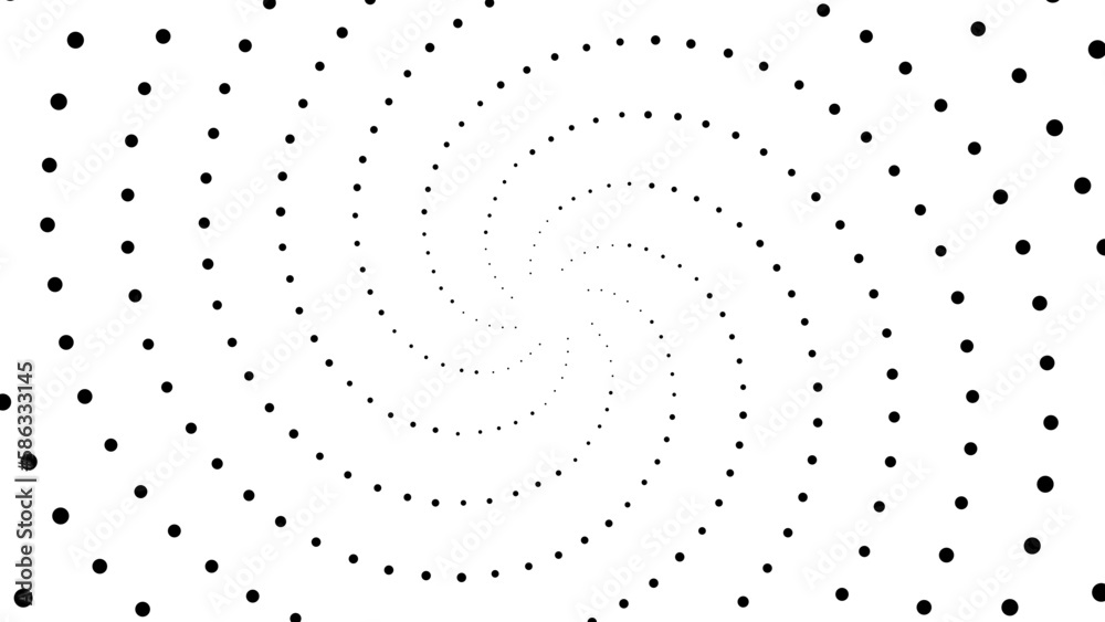 Fibonacci spiral patterns in vector. Mathematical morphology