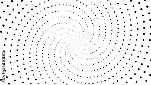 Fibonacci spiral patterns in vector. Mathematical morphology - visualization of phyllotaxis spiral types - code of nature - vector concept of mathematical function Cyanotype © halftone vector