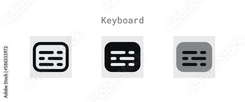 keyboard icon set