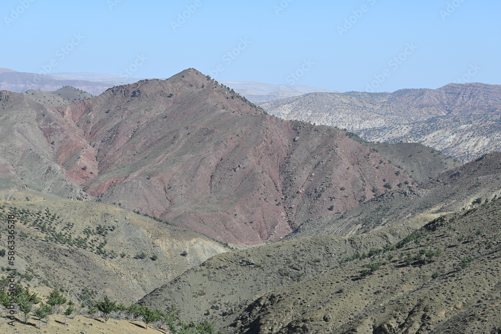 Atlas Mountains, Morocco, Africa, landscape, mountain, nature, desert, clouds, travel, rock, valley, 