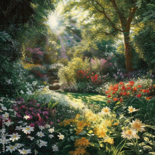 Tranquil Garden Scene