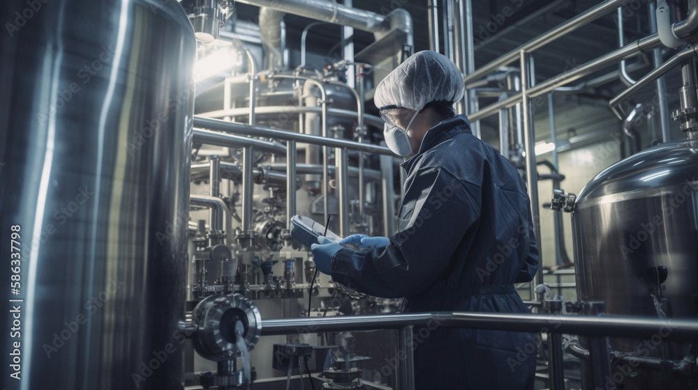 Person in a factory Generative AI Person in a factory Generative AI