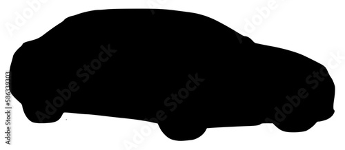 car silhouette icon vector