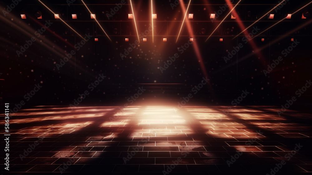 Stage with spotlight Generative AI