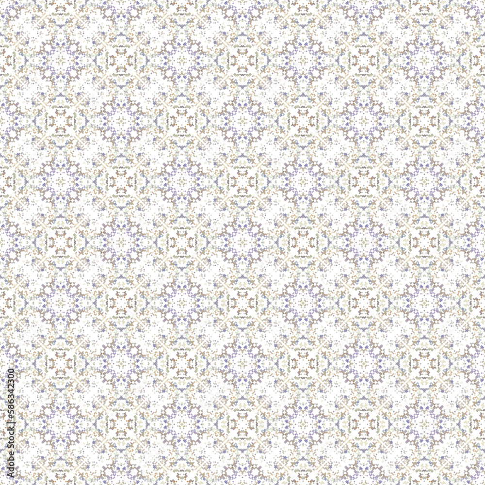 Ethnic boho seamless pattern. Patchwork texture. Weaving. Traditional ornament. 