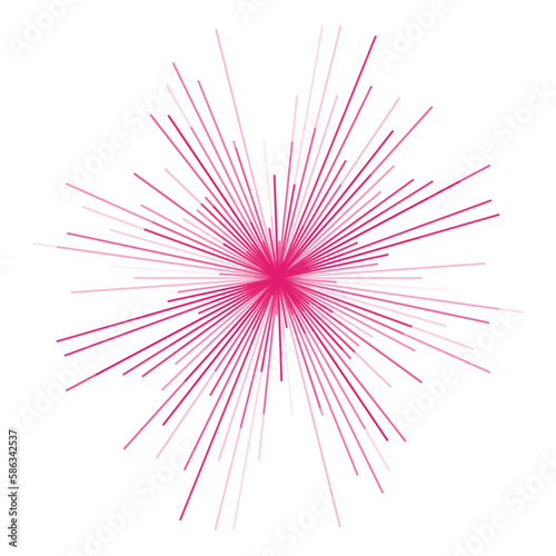 firework isolated on white background vector illustration