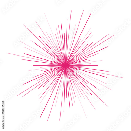 firework isolated on white background vector illustration