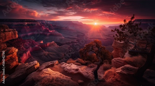 Majestic Sunrise over the Grand Canyon
