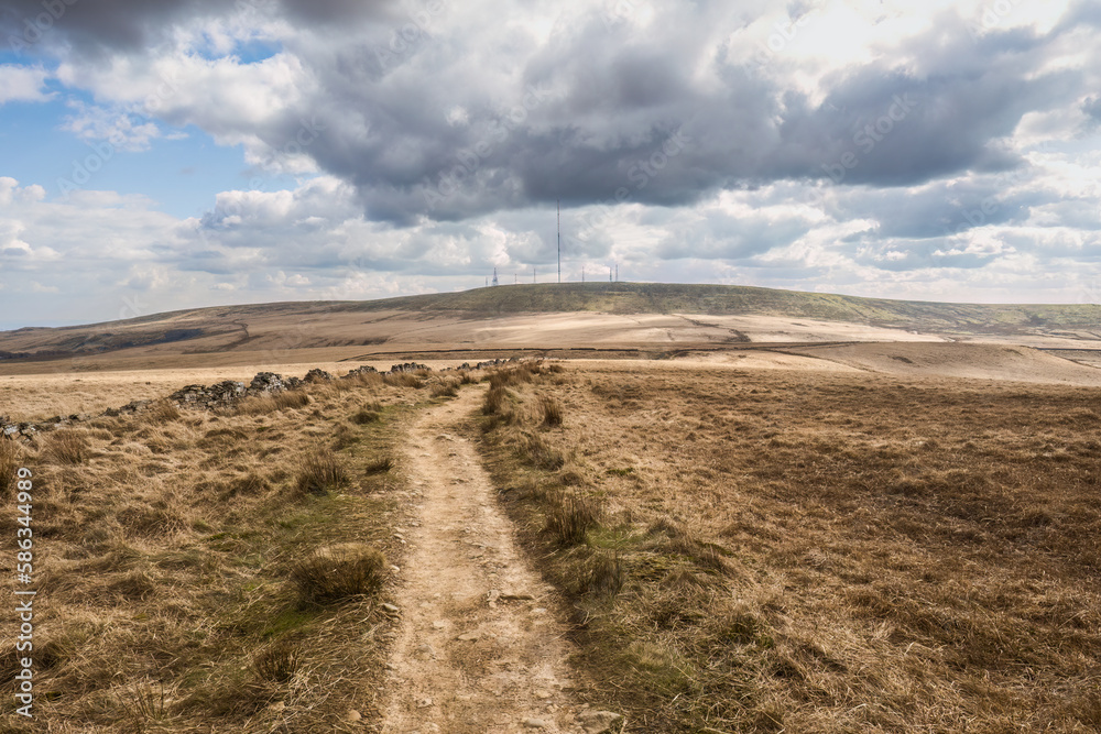 Walking on the West Pennine Moors from Great Hill to White Coppice