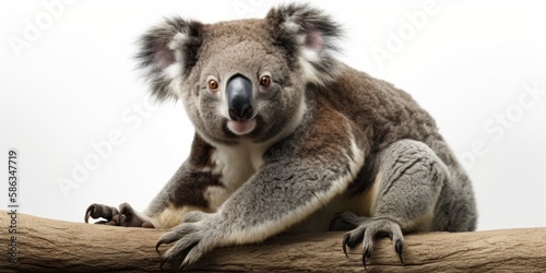 koala isolated on background, generative, ai