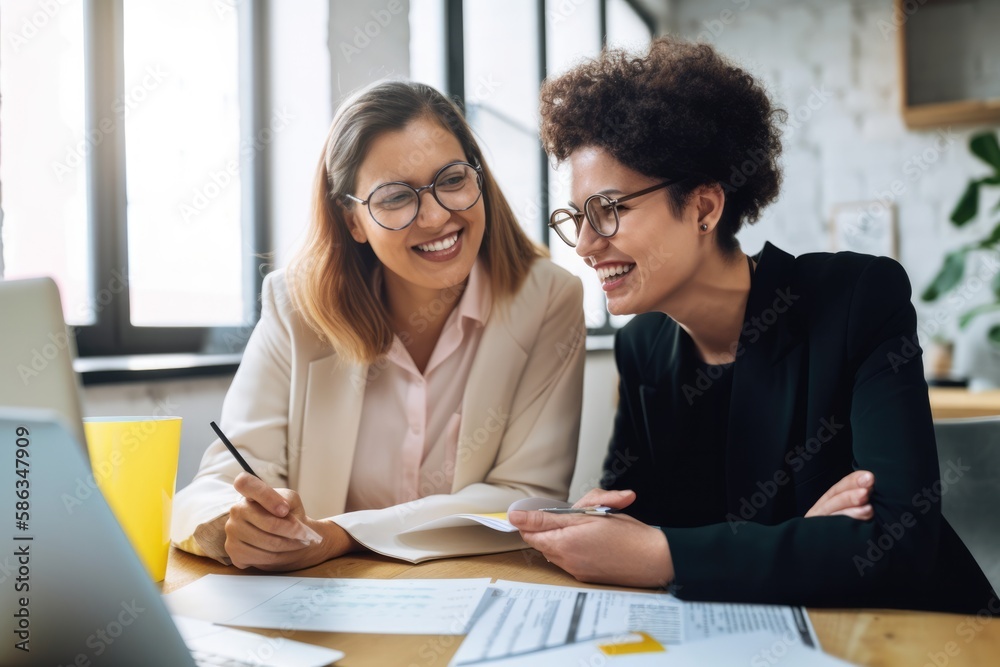 people working together in office