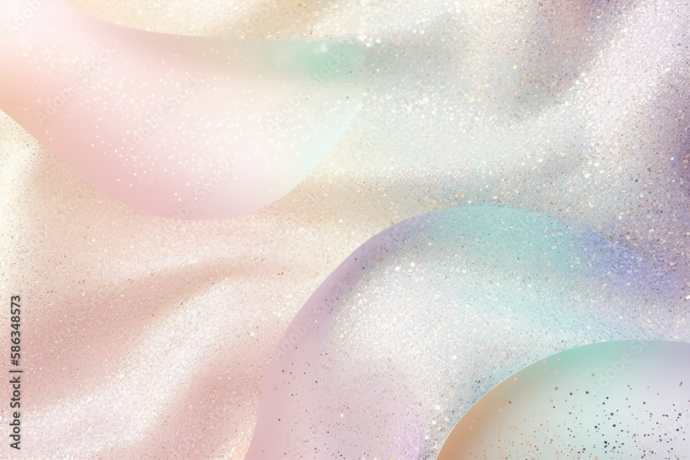 Fototapeta premium Abstract festive bokeh background, natural tones. AI generated image