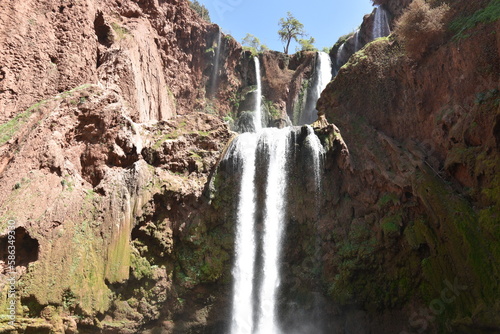 Uzud waterfalls  Morocco  Marrakech  Africa 
