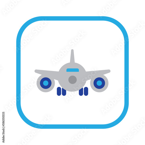Airplane icon. Vector illustration.