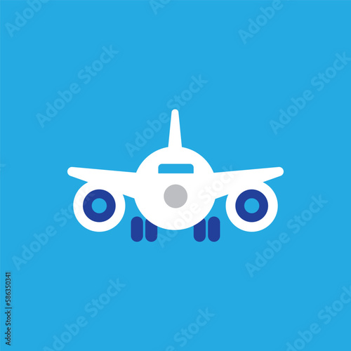 Airplane icon. Vector illustration.