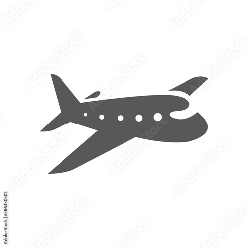 Airplane icon. Vector illustration.
