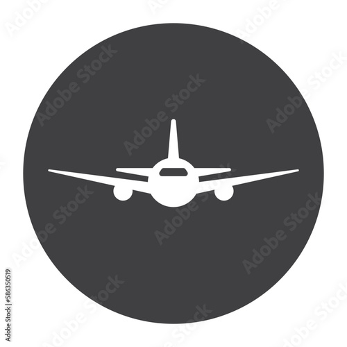 Airplane icon. Vector illustration.