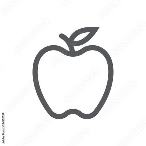 Apple icon. Vector illustration.
