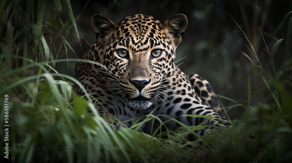 Leopard in the Jungle: Rest and Relaxation (Generative AI) Leopard in the Jungle: Rest and Relaxation (Generative AI)