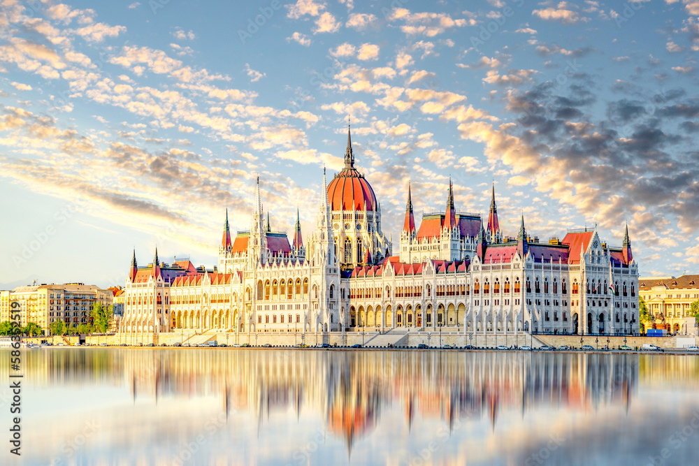 Obraz premium Parlament, Budapest, Ungarn 