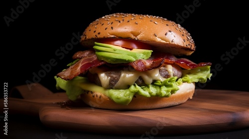 Bacon Cheeseburger with Avocado