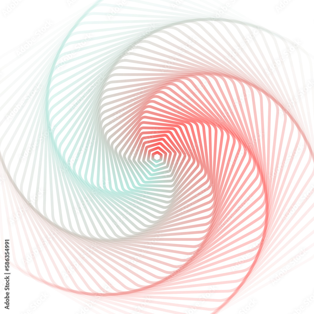 Rotating concentric squares, Square optical illusion pattern - black and colour, Geometric abstract gray background radial in vector Rotating concentric squares, Square optical illusion pattern - black and colour, Geometric abstract gray background radial in vector