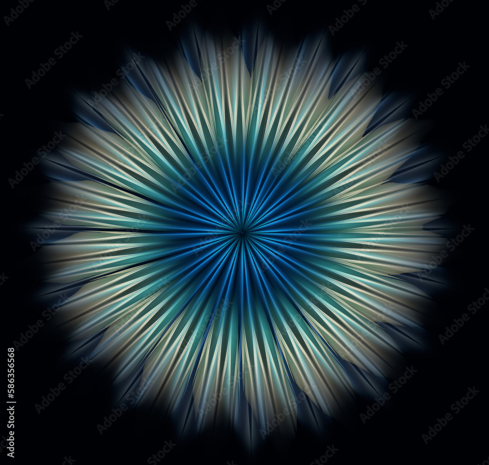 Fototapeta premium Digital color explosion decorative illustration vector background