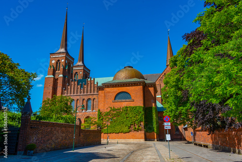 Photos View of Roskilde cathedral in Denmark