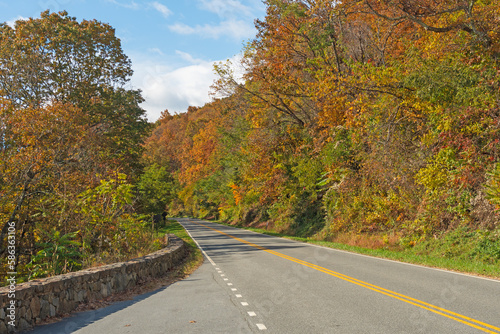 Mountain Road Through the Autumn Colors