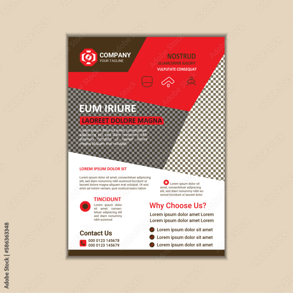 Corporate business flyer template simple and clean a4 size vector design Corporate business flyer template simple and clean a4 size vector design