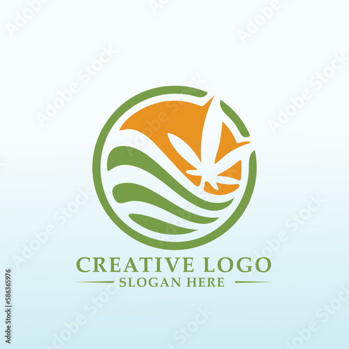 cannabis jump start program logo design