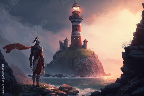 A Tale of Chivalry and the Ancient Lighthouse Generative AI