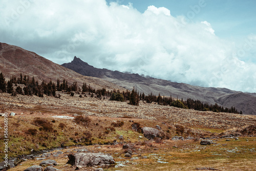 photos of the mountains, páramos, lagoon Mucubaji and frailejones of the Sierra Nevada national park in Mérida Venezuela, photo