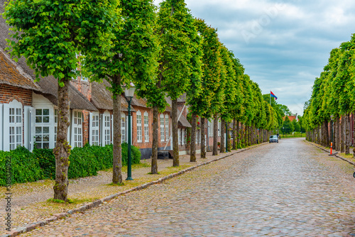 Traditional street in Danish town Mögeltönder photo