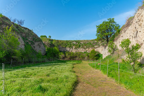 Karanova mogila burial mound near Nova Zagora, Bulgaria photo