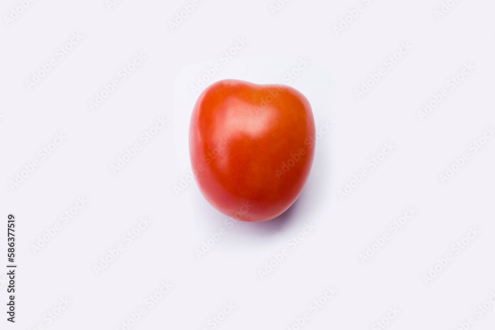 fresh tomatoes on a white background