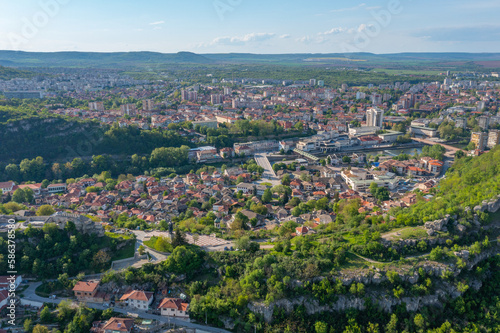 Panorama view of the bulgarian city lovech photo