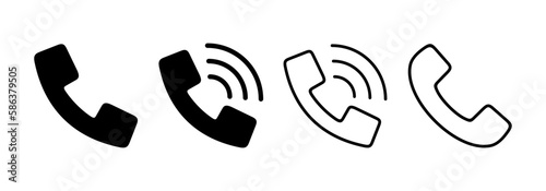 Call icon vector for web and mobile app. telephone sign and symbol. phone icon. contact us