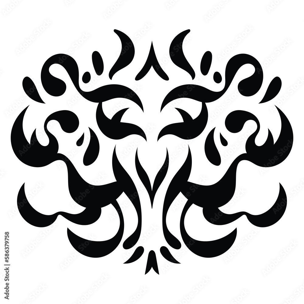 Fantasy tribal tattoo abstract design Stock Vector | Adobe Stock