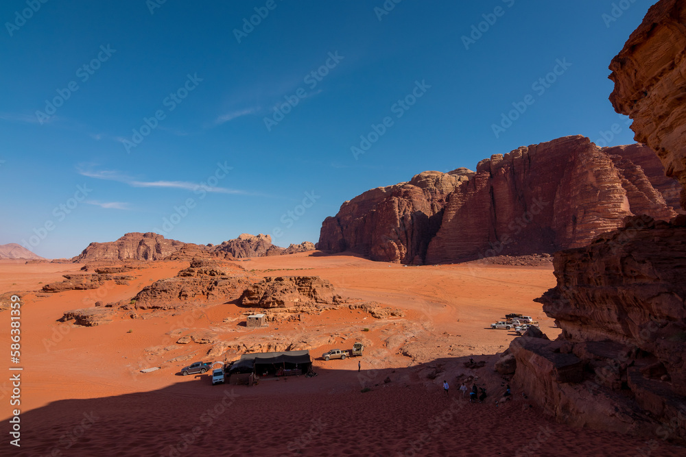 Fototapeta premium The landscape of Wadi Rum desert, Jordan