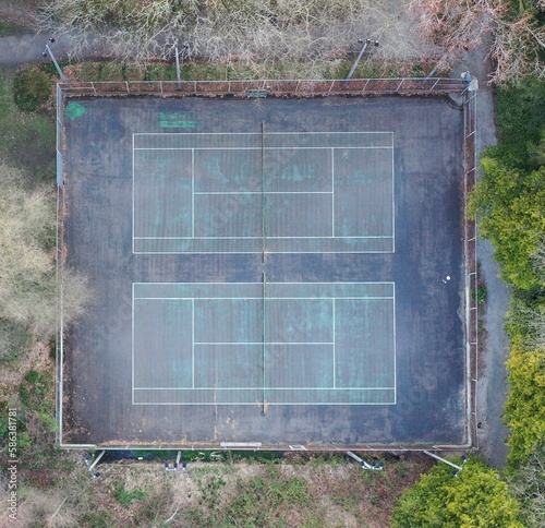 Tennis on a spring day, photo