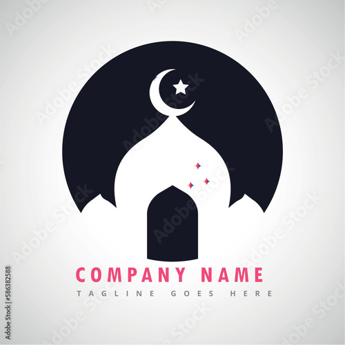 Islamic Mosque Logo Vector