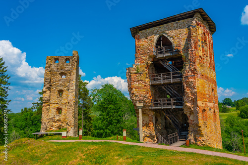 Vastseliina episcopal castle in Estonia photo